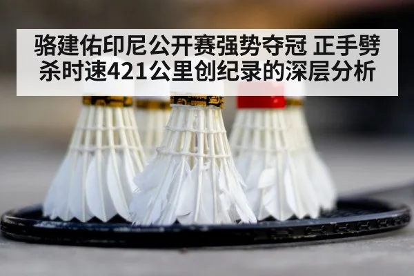 骆建佑印尼公开赛强势夺冠 正手劈杀时速421公里创纪录的深层分析