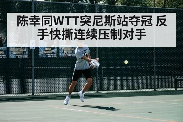 陈幸同WTT突尼斯站夺冠 反手快撕连续压制对手